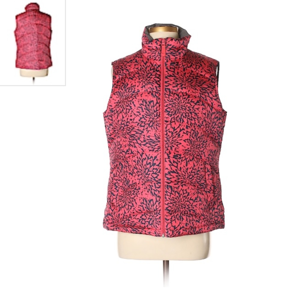 Land’s End Pink and Navy Vest